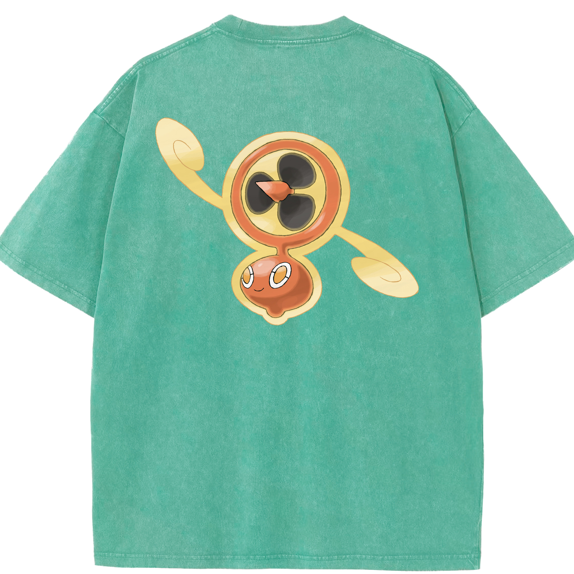 （画像用） ポケットモンスター Pokémon 綿100% ヴィンテージ風 半袖Tシャツ（背面プリント）